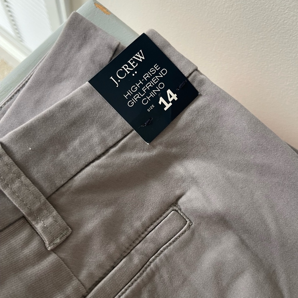 J.Crew Factory High-Rise Girlfriend Chino Pants NWT size14 women’s